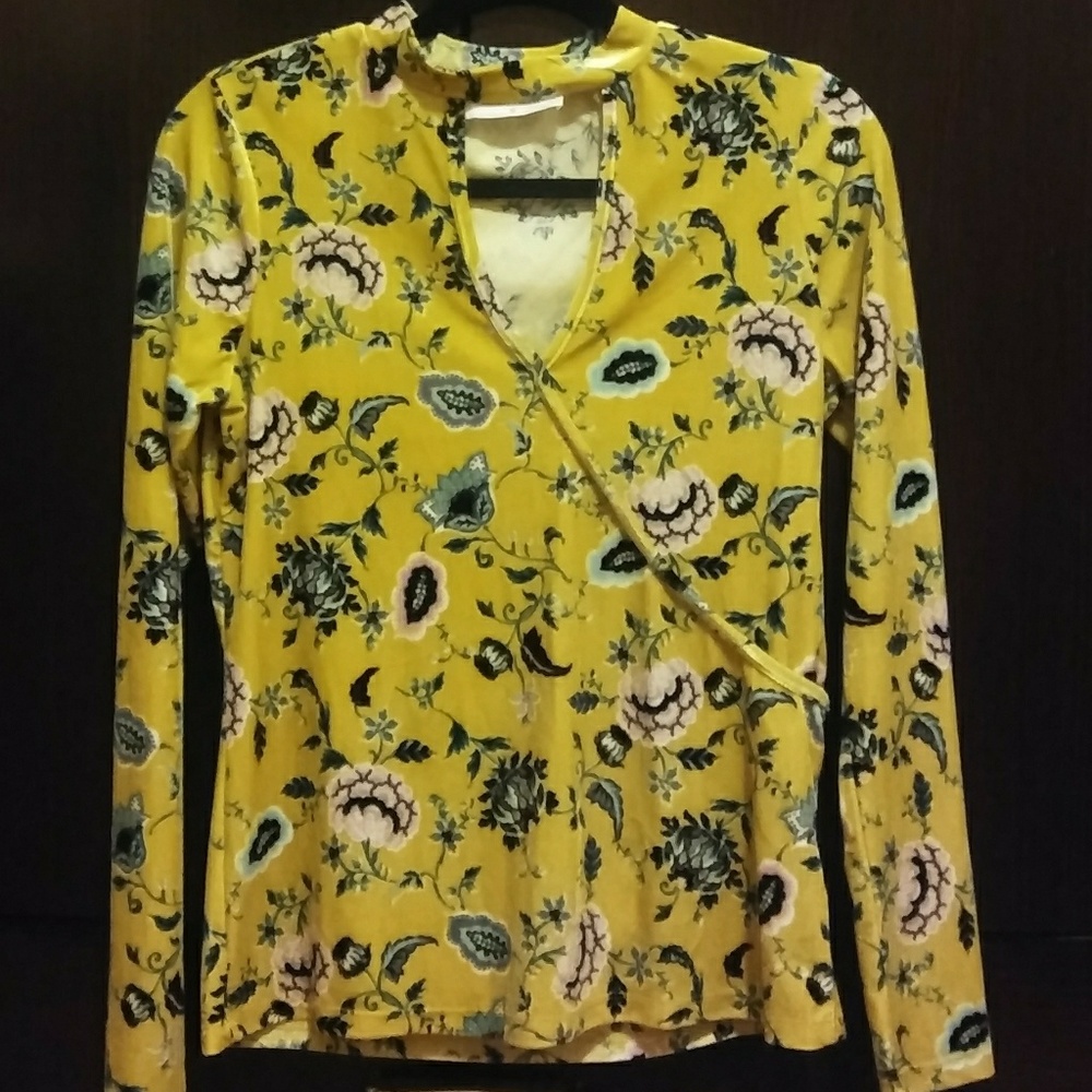 Current project velour floral top